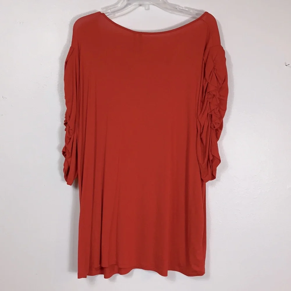 Love Scarlett Womens Ruffle Sleeve Pullover Blouse - Picture 6 of 6
